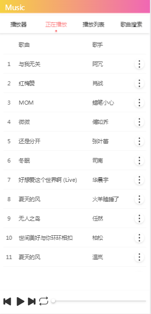 最新可用双端美化版在线音乐播放器网站源码插图1
