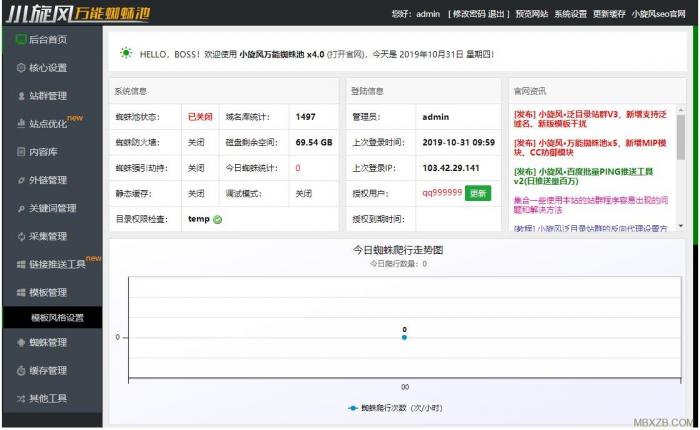 最新小旋风蜘蛛池X6.21(原小霸王蜘蛛池)解密版+绕过授权带教程插图 最新小旋风蜘蛛池X6.21(原小霸王蜘蛛池)解密版+绕过授权带教程插图