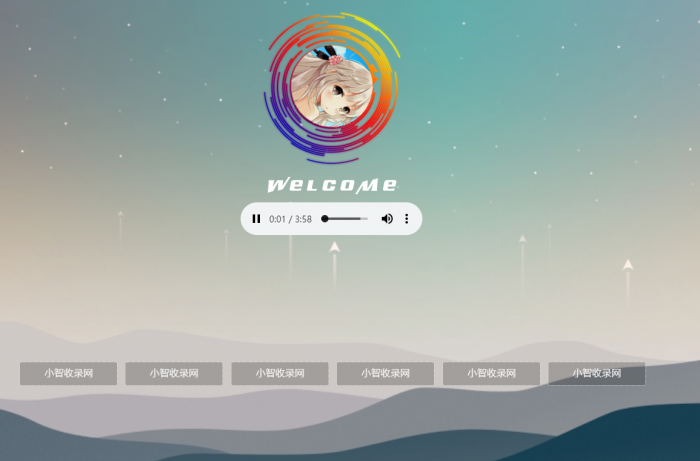 非常漂亮的一款html引导页导航网站旋转头像变幻背景单页源码插图1