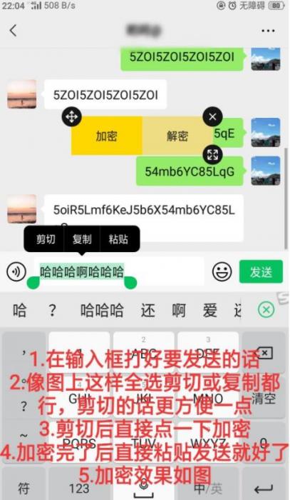 安卓手机版微信聊天加密软件【悬浮窗版本使用更方便】插图4 安卓手机版微信聊天加密软件【悬浮窗版本使用更方便】插图4