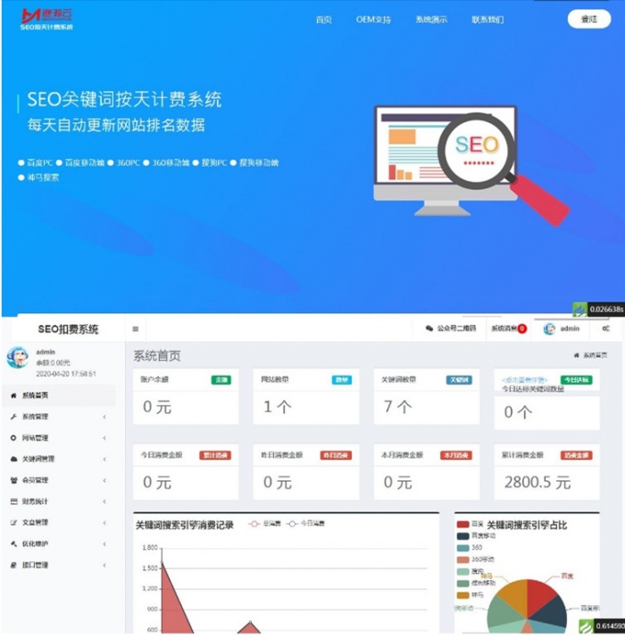 SEO按天扣费系统网站源码插图1