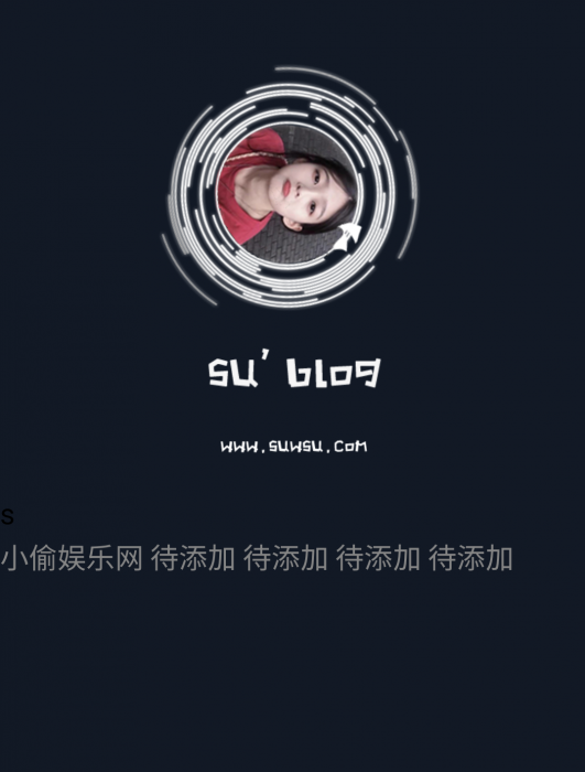 一款黑色大气简洁个人引导页源码