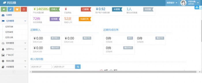 价值588元的Thinkphp框架拇指赚点赞任务平台源码 对接第三方支付点赞任务平台