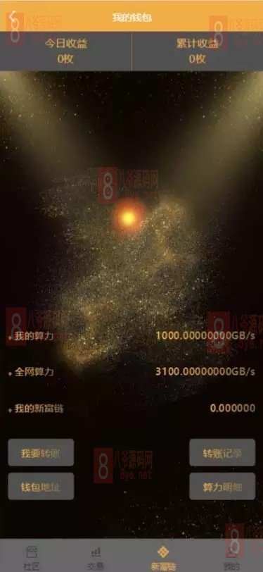 【亲测开源】2021版新富区块链完整运营源码/服务器直接打包的矿机/区块链/自带交易/带众筹/理财源码插图2 【亲测开源】2021版新富区块链完整运营源码/服务器直接打包的矿机/区块链/自带交易/带众筹/理财源码插图2