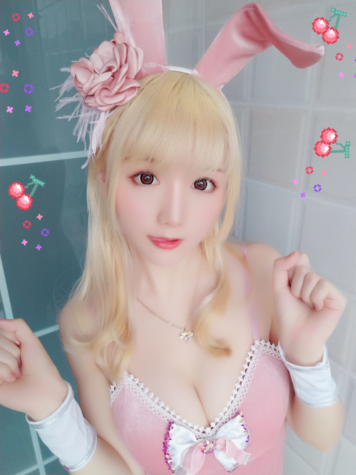 福利美图 小姐姐星之迟迟-粉红泡泡包插图9