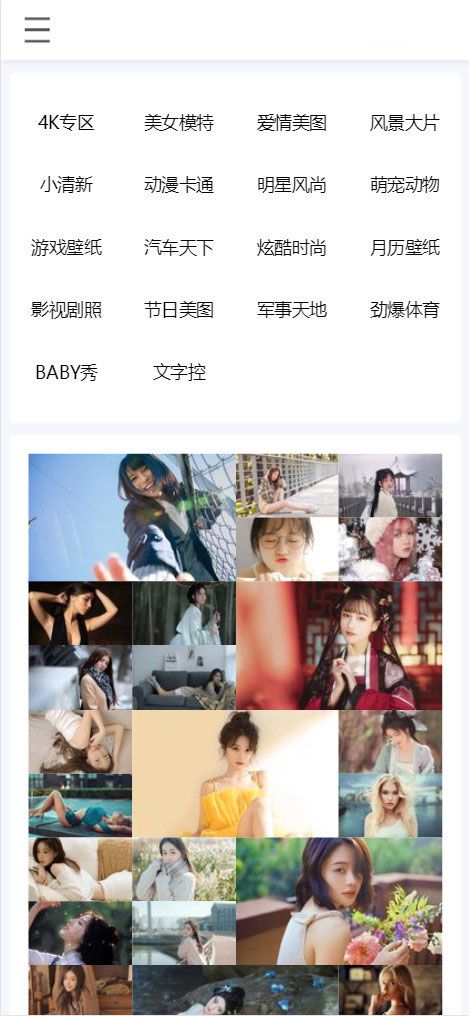 HTML5响应式自动采集API壁纸系统源码自适应手机端插图3