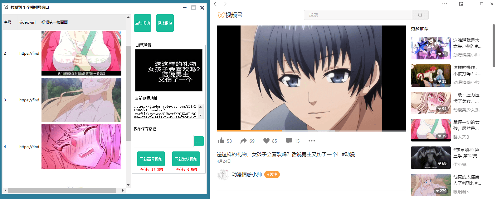 微信视频号嗅探下载器v1.2插图 微信视频号嗅探下载器v1.2插图