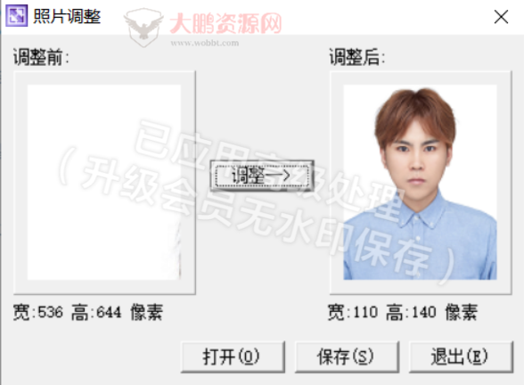 1寸相片调整单文件小工具
