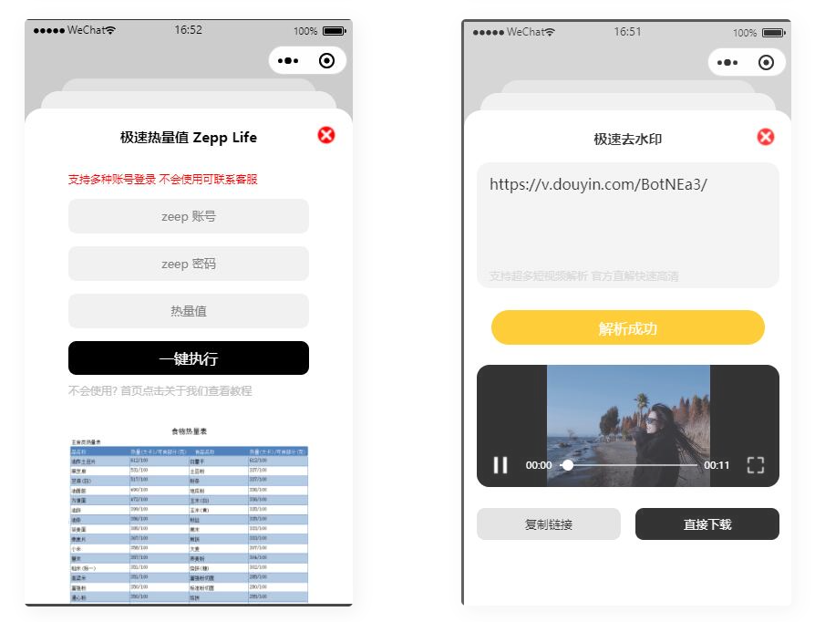 D1081 短视频去水印-刷步数-别踩鸡块合集小程序源码带流量主插图1