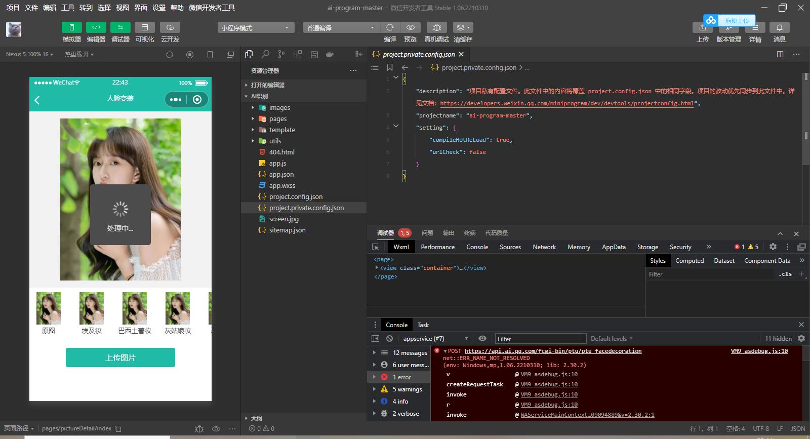 D1106 AI智能识别微信小程序源码带流量主修复版插图1