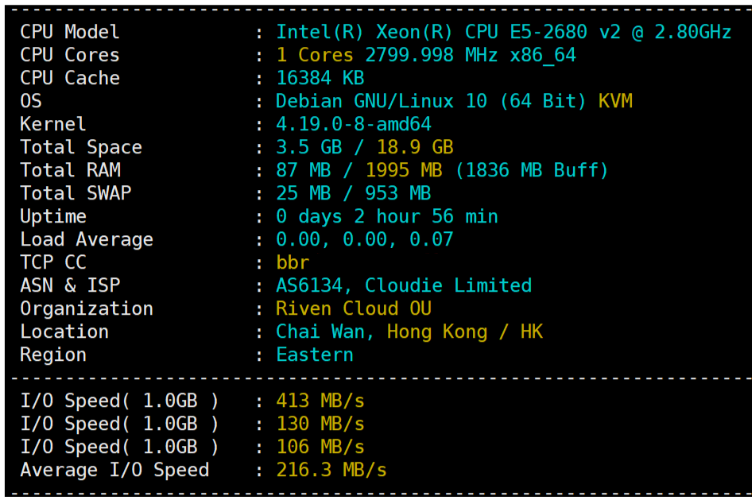 dogyun(狗云) 香港VPS-“香港-CLD”数据中心bgp线路VPS简单测评